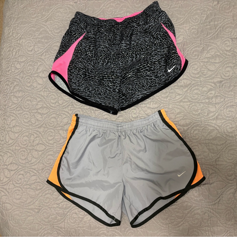 Bundle of 2 Nike girls athletic shorts
